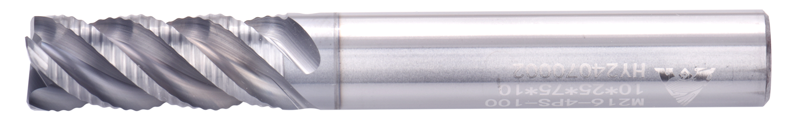 16 mm Carbide End Mill, 5 Flutes, With corrugated cutting edges, Standard length