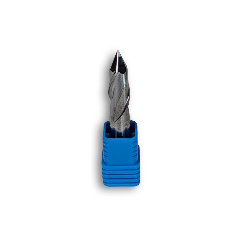 3/8" Carbide Drill Mill, 2 flutes, 60°, 1" LOC, Uncoated
