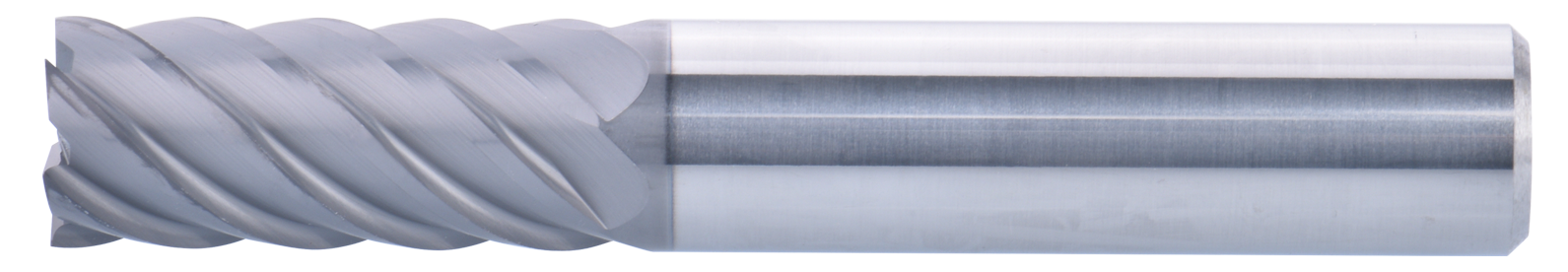 18 mm Carbide End Mill, 6 Flutes, Flat, Standard length, For P, M, K materials, AlCrN coated, Helix angle 45 degree, LOC 40 mm
