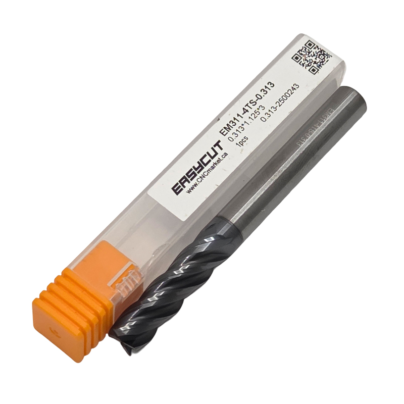 5/16" Carbide Square End Mill, 4 flutes, 1.125" LOC, AlCrN Coated
