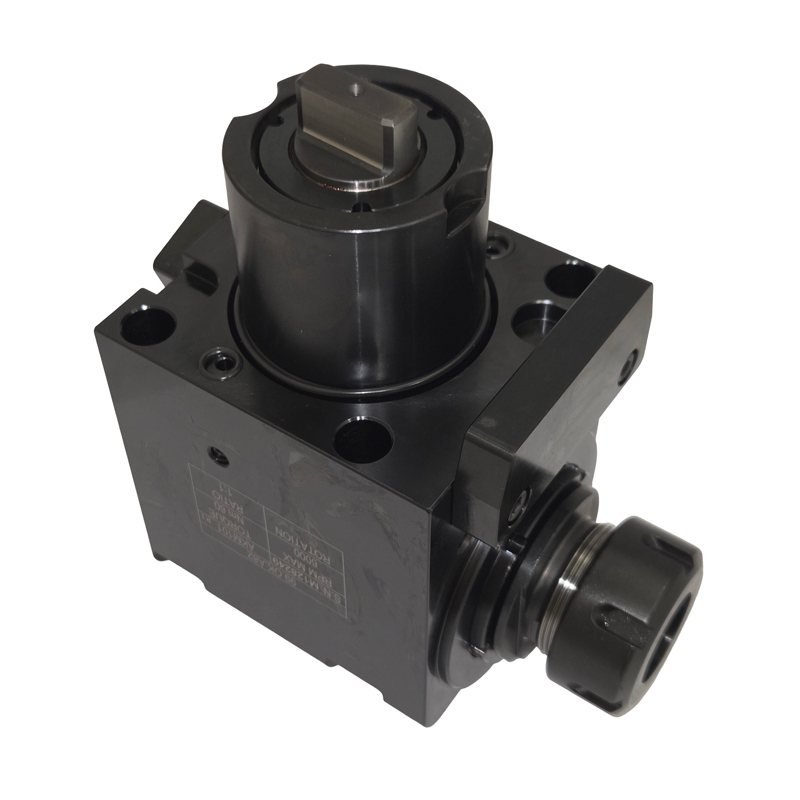Angle (90°) live driven tool for BMT60 Okuma turrets, ER32, RPM=6000