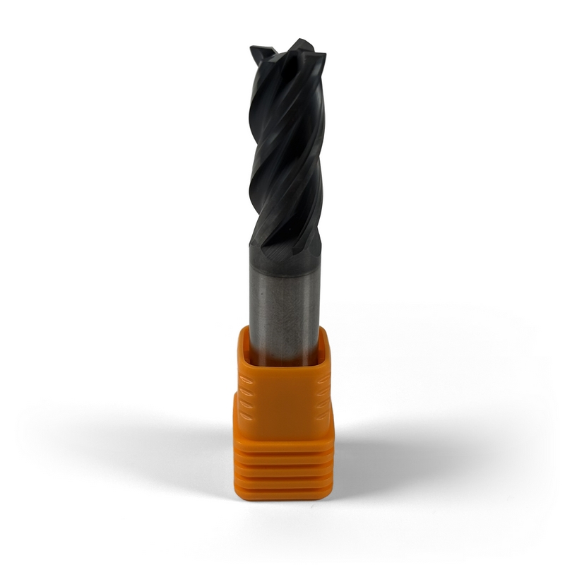 12 mm Carbide End Mill, 4 Flutes, 0.1 mm Corner Chamfer, Standard length, For P, M, K materials, AlCrN coated, LOC 30 mm