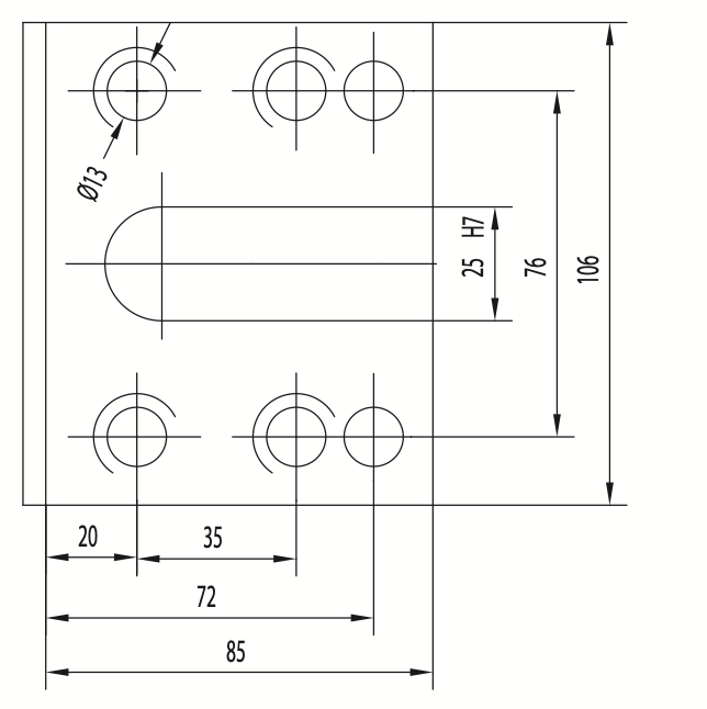 40 mm Dia. Boring Bar & Indexable Drill Block, BOT 35 x 76 mm, 40 mm Centre Height