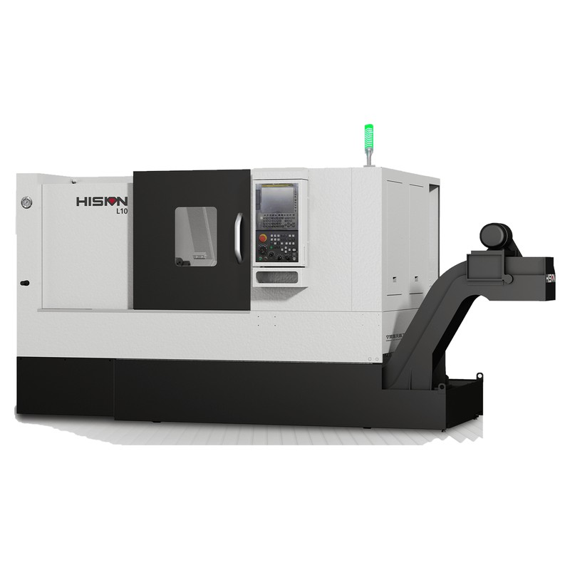 Hision L10M Live Tooling CNC Lathe, 10-12" Chuck