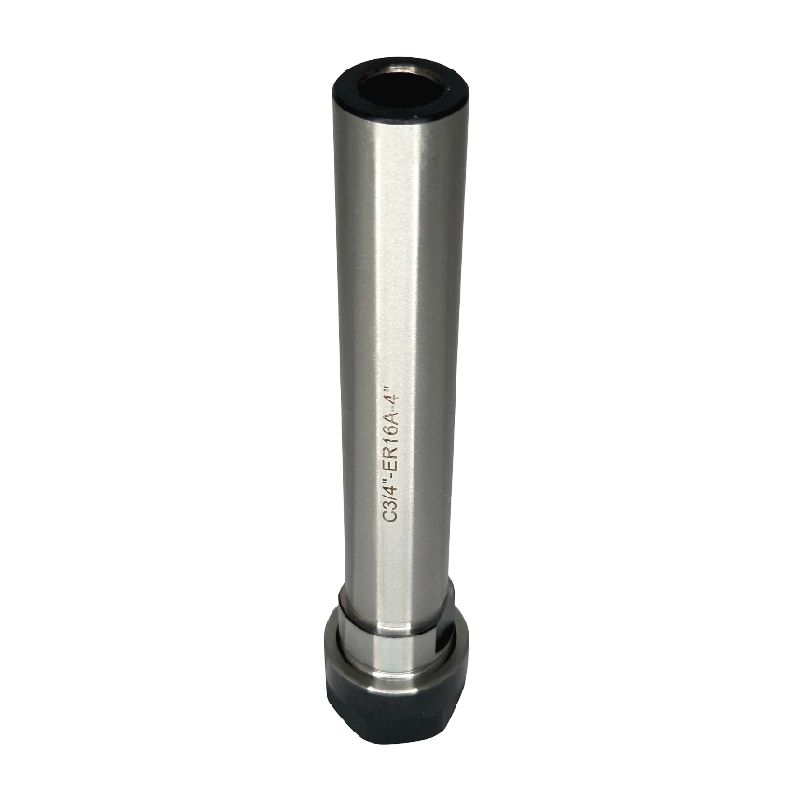 ER16 Collet Chuck Adapter with hex nut, 3/4" Straight Shank, 4" Shank Length
