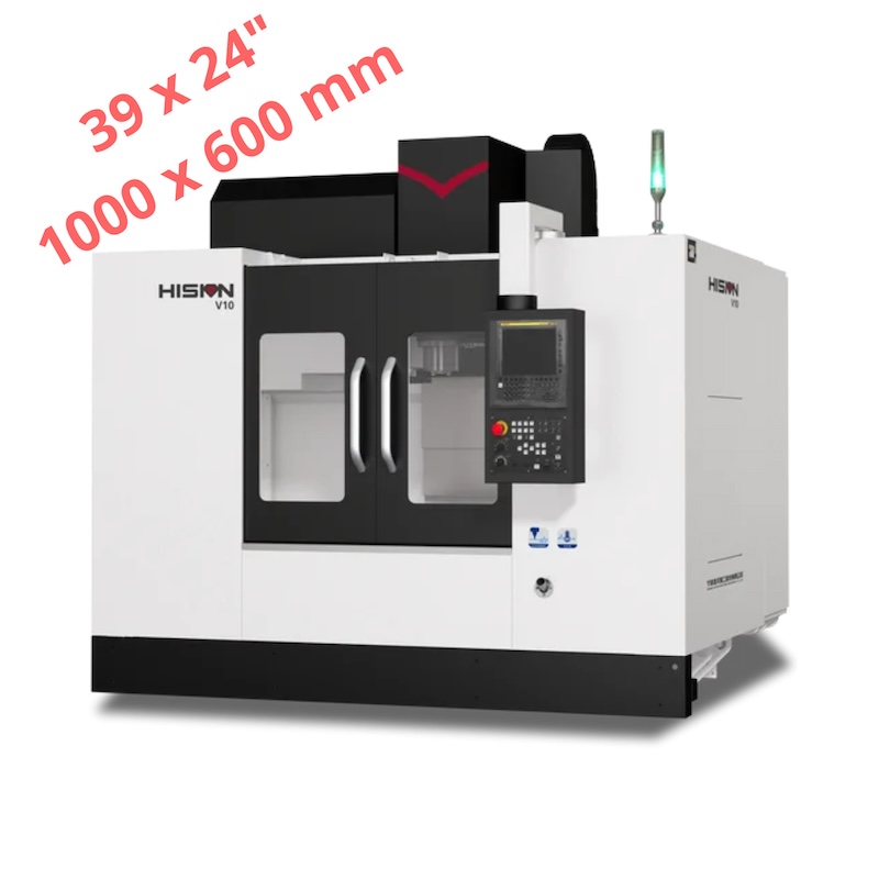 Hision V10, 39" x 24" (1000 x 600mm) CNC Vertical Machining Center