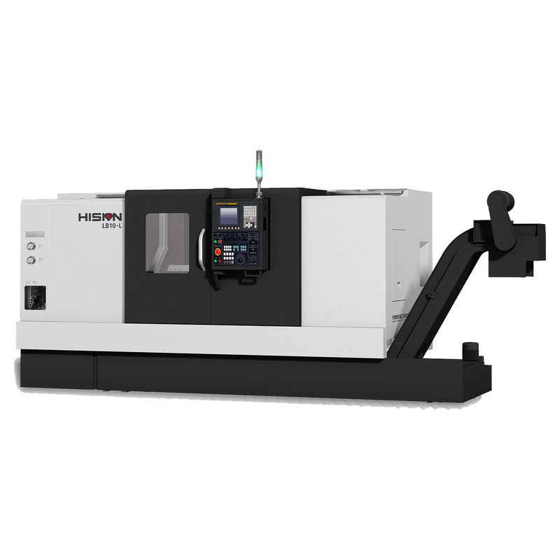 Hision LB10-L Box Way CNC Lathe, 10-12" Chuck, Long Bed