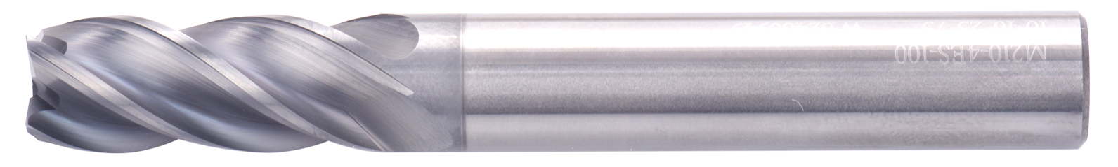 12 mm, 2.5 mm Chamfer Carbide End Mill, 4 Flutes, Radius, Standard length
