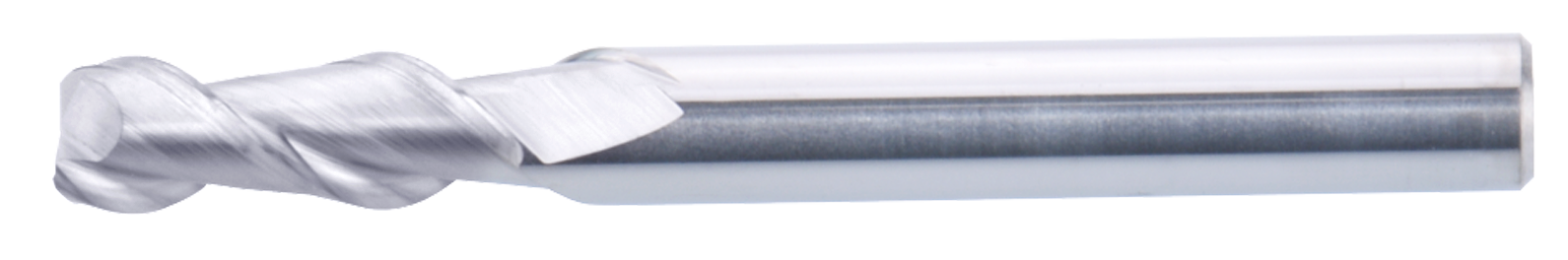 20 mm Carbide End Mill, 2 Flutes, Flat, Standard length, For N materials, Uncoated, Helix angle 45 degree, LOC 45 mm