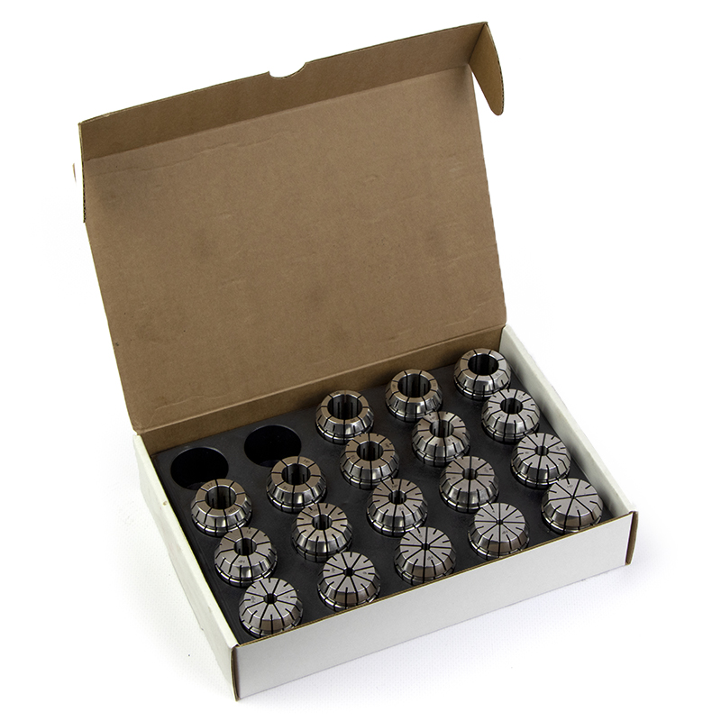 ER32 Collet Kit, clamping range ø3 - 20 mm, 18 pcs, Runout 0.005 mm