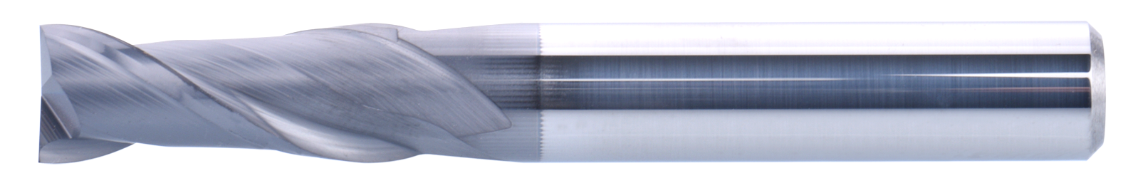 3 mm Carbide End Mill, 2 Flutes, Flat, Standard length, For P, M, K materials, AlCrN coated, Helix angle 35 degree, LOC 8 mm